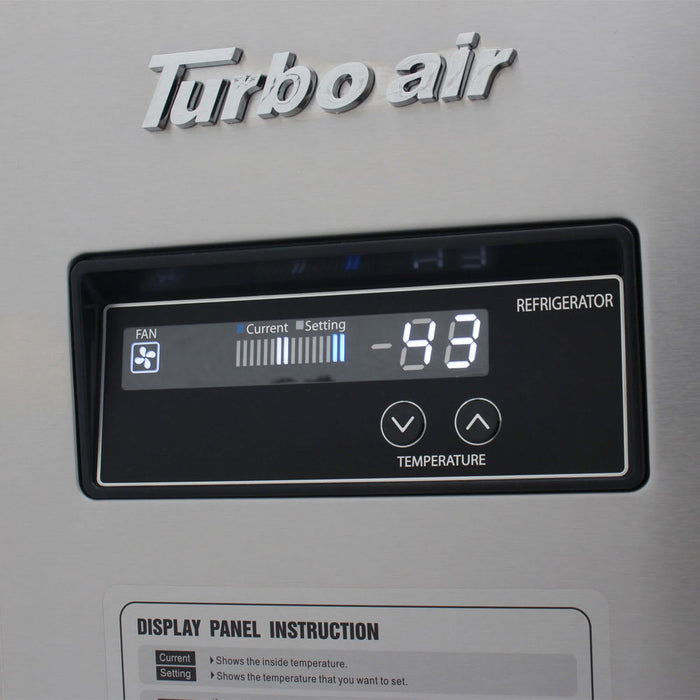 Turbo Air JBT-60-N 53 1/8" J Series Cold Food Bar - (12) Pan Capacity, Floor Model, Stainless Steel