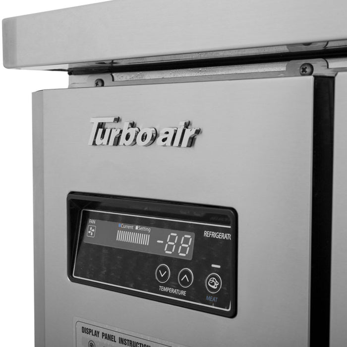 Turbo Air JUF-48S-N 47 1/4" W Undercounter Freezer w/ (2) Section & (2) Door, 115v