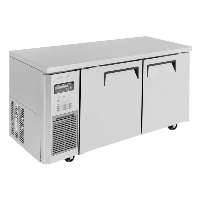 Turbo Air JUF-60S-N 59" W Undercounter Freezer w/ (2) Section & (2) Door, 115v