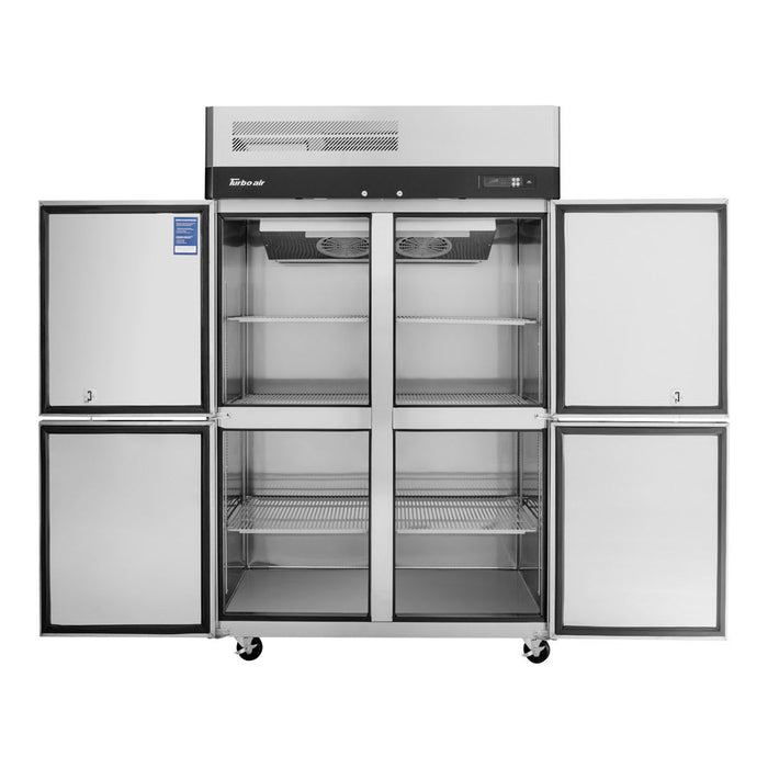 Turbo Air M3F47-4-N 51 7/8" M3 Series Two Section Reach In Freezer, (4) Left/Right Hinge Solid Doors, 115v