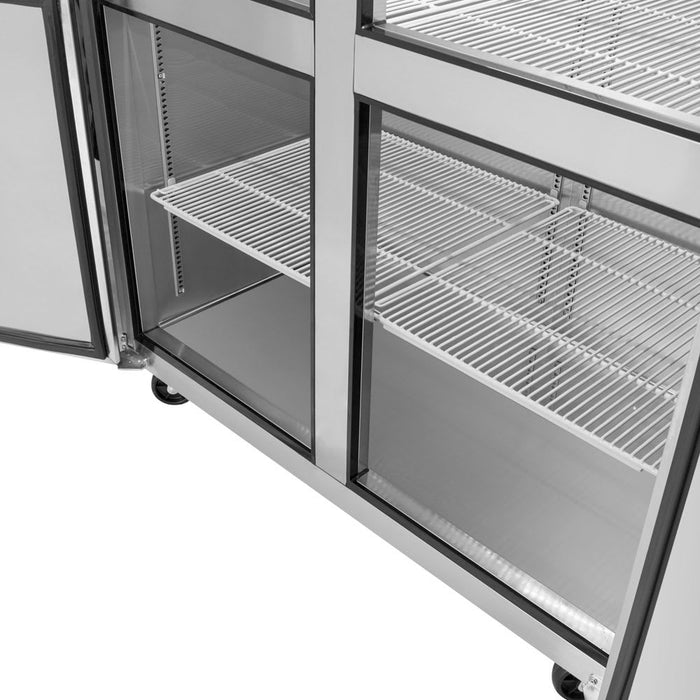 Turbo Air M3F47-4-N 51 7/8" M3 Series Two Section Reach In Freezer, (4) Left/Right Hinge Solid Doors, 115v