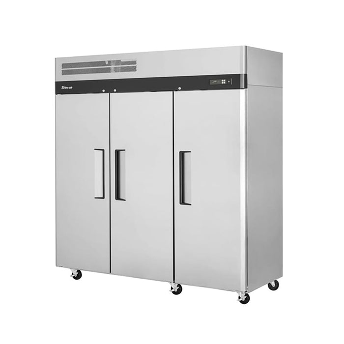Turbo Air M3F72-3-N 77 3/4" M3 Series Three Section Reach In Freezer, (3) Left/Right Hinge Solid Doors, 115v