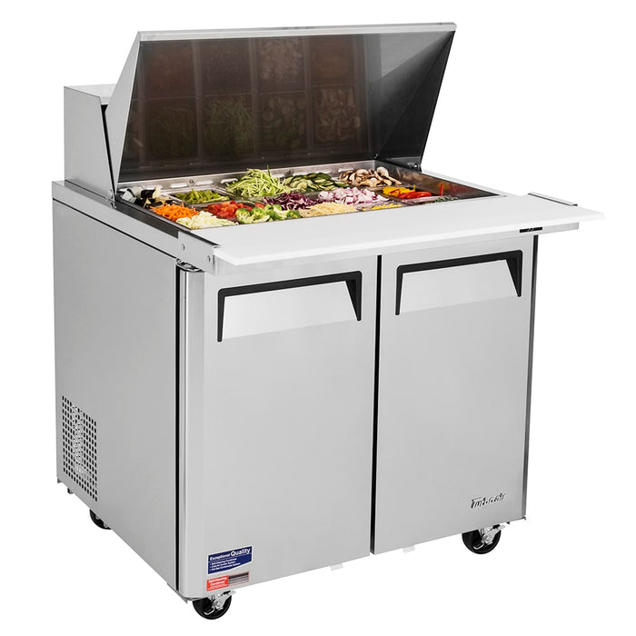 Turbo Air MST-36-15-N6 36" M3 Series Mega Top Sandwich/Salad Prep Table w/ Refrigerated Base, 115v