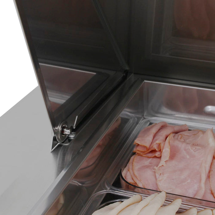 Turbo Air MST-36-15-N6 36" M3 Series Mega Top Sandwich/Salad Prep Table w/ Refrigerated Base, 115v