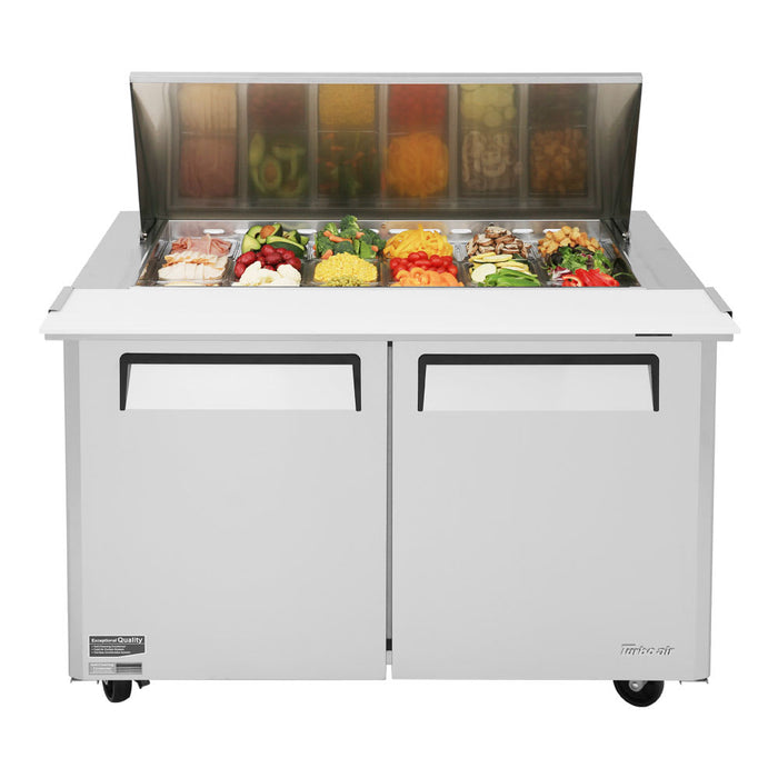 Turbo Air MST-48-18-N 48" M3 Series Mega Top Sandwich/Salad Prep Table w/ Refrigerated Base, 115v
