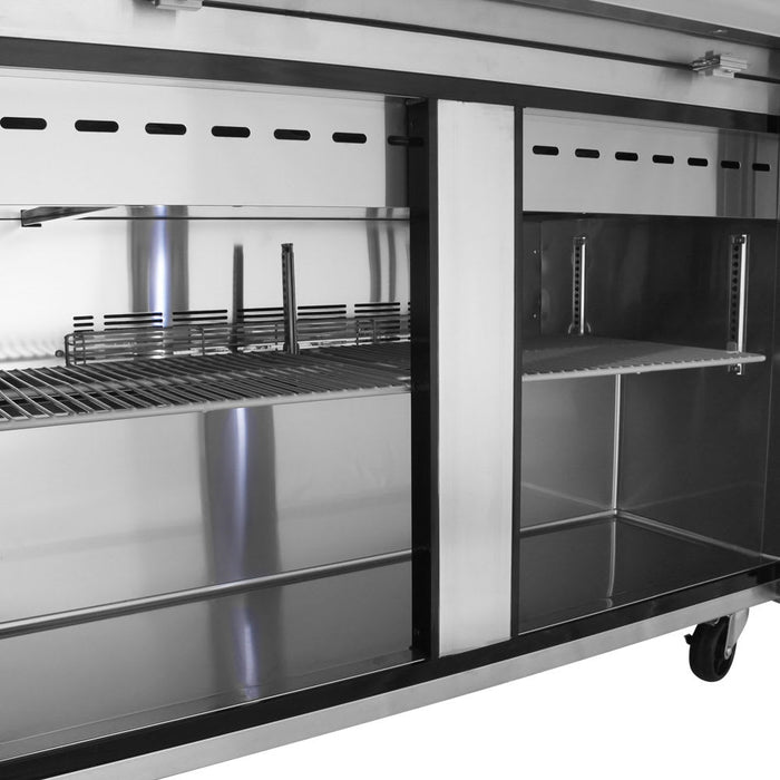 Turbo Air MST-48-18-N 48" M3 Series Mega Top Sandwich/Salad Prep Table w/ Refrigerated Base, 115v