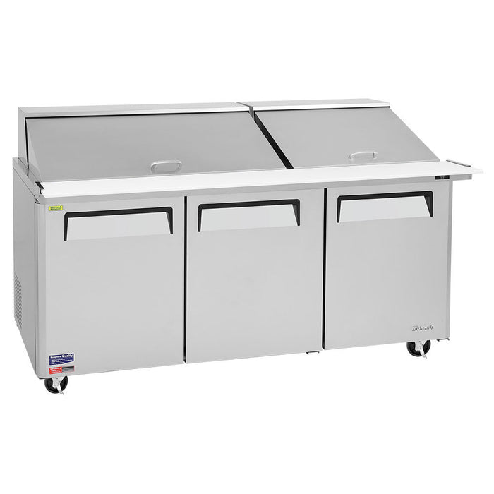 Turbo Air MST-72-30-N 73" M3 Series Mega Top Sandwich/Salad Prep Table w/ Refrigerated Base, 115v