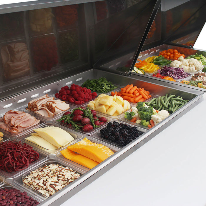 Turbo Air MST-72-N 73" M3 Series Sandwich/Salad Prep Table w/ Refrigerated Base, 115v