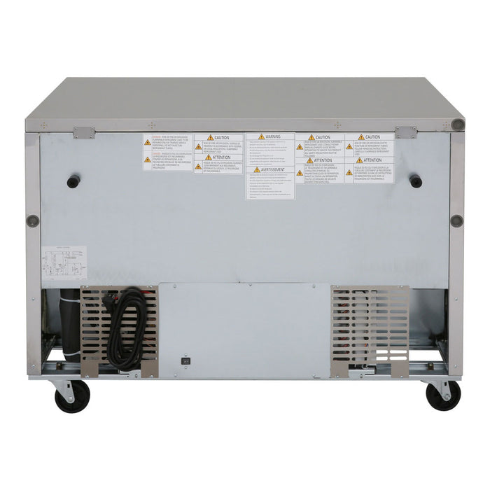 Turbo Air MUF-48-N 48 1/4" W Undercounter Freezer w/ (2) Section & (2) Door, 115v