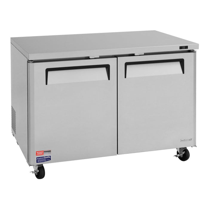 Turbo Air MUR-48-N 48 1/4" W Undercounter Refrigerator w/ (2) Section & (2) Doors, 115v