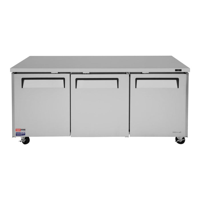 Turbo Air MUR-72-N 72 5/8" W Undercounter Refrigerator w/ (3) Section & (3) Door, 115v
