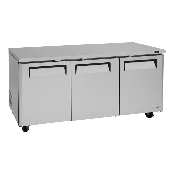 Turbo Air MUR-72-N 72 5/8" W Undercounter Refrigerator w/ (3) Section & (3) Door, 115v