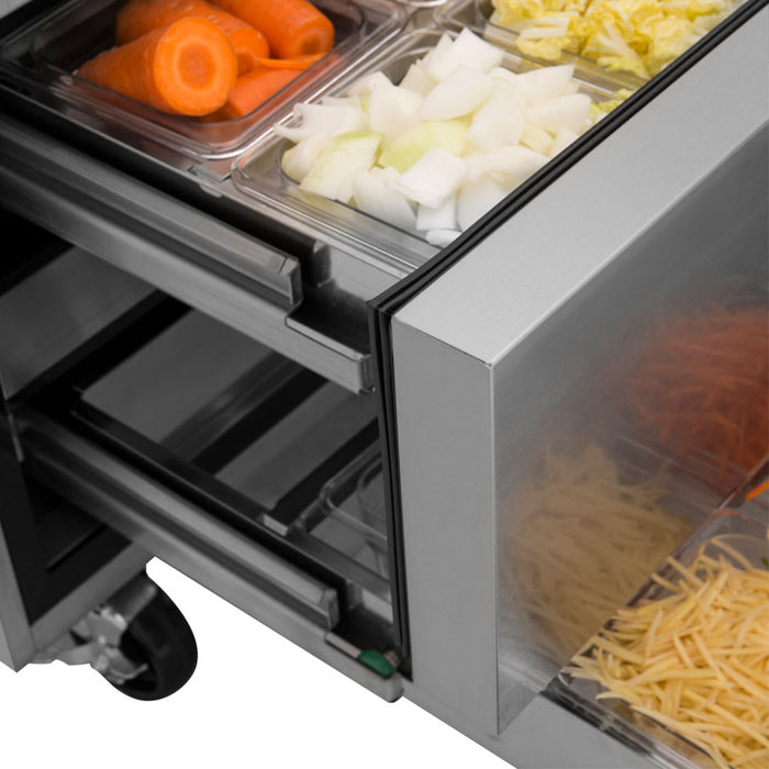 Turbo Air TCBE-48SDR-N 47 5/8" Super Deluxe Chef Base w/ (2) Drawers - 115v