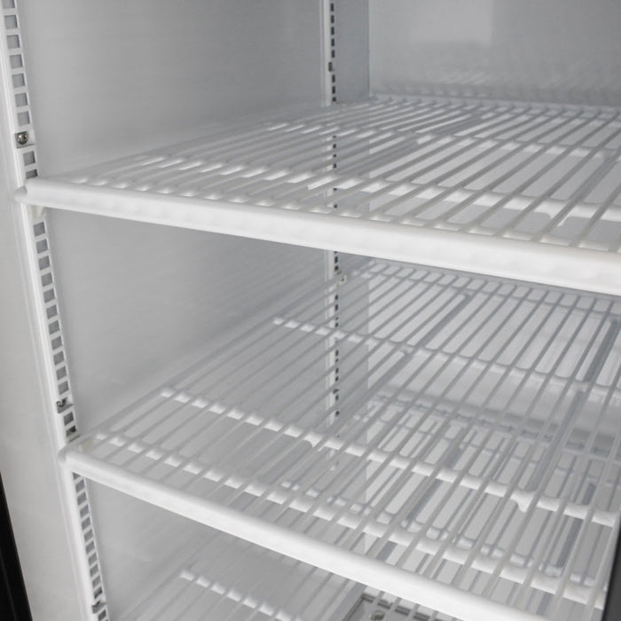 Turbo Air TGM-35R-N 41" TGM Series Two Section Glass Door Merchandiser - (2) Sliding Doors, White, 115v