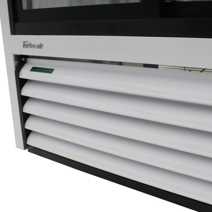 Turbo Air TGM-35R-N 41" TGM Series Two Section Glass Door Merchandiser - (2) Sliding Doors, White, 115v