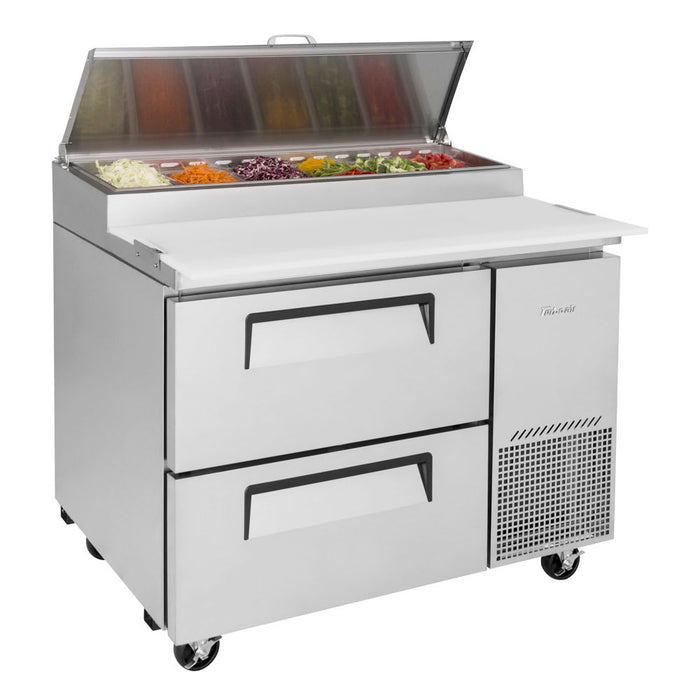 Turbo Air TPR-44SD-D2-N 44" Super Deluxe Pizza Prep Table w/ Refrigerated Base, 115v