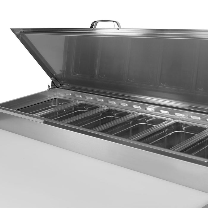 Turbo Air TPR-44SD-D2-N 44" Super Deluxe Pizza Prep Table w/ Refrigerated Base, 115v