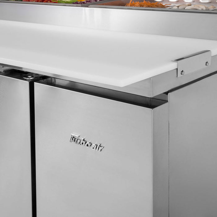 Turbo Air TPR-67SD-D2-N 67" Super Deluxe Pizza Prep Table w/ Refrigerated Base, 115v