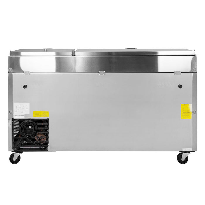 Turbo Air TPR-67SD-D4-N 67" Super Deluxe Pizza Prep Table w/ Refrigerated Base, 115v