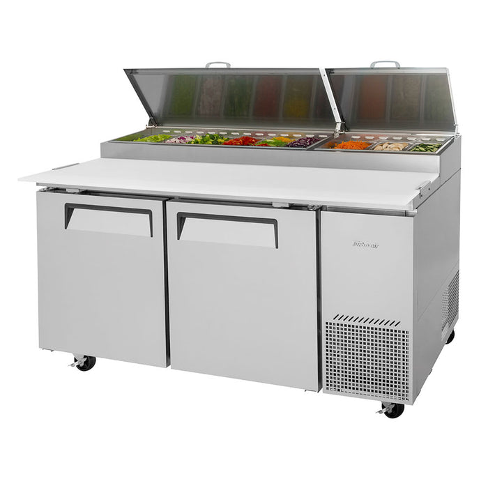 Turbo Air TPR-67SD-N 67" Super Deluxe Pizza Prep Table w/ Refrigerated Base, 115v