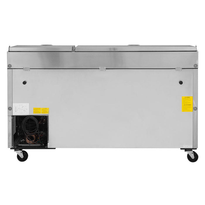 Turbo Air TPR-67SD-N 67" Super Deluxe Pizza Prep Table w/ Refrigerated Base, 115v