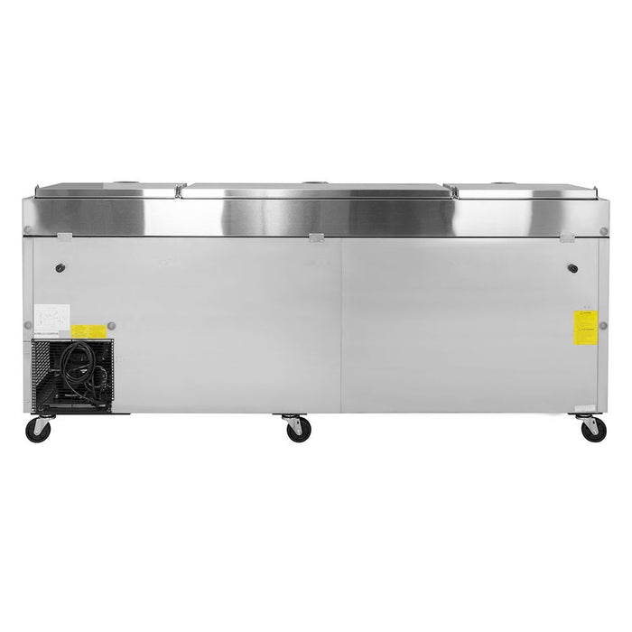 Turbo Air TPR-93SD-D6-N 93" Super Deluxe Pizza Prep Table w/ Refrigerated Base, 115v