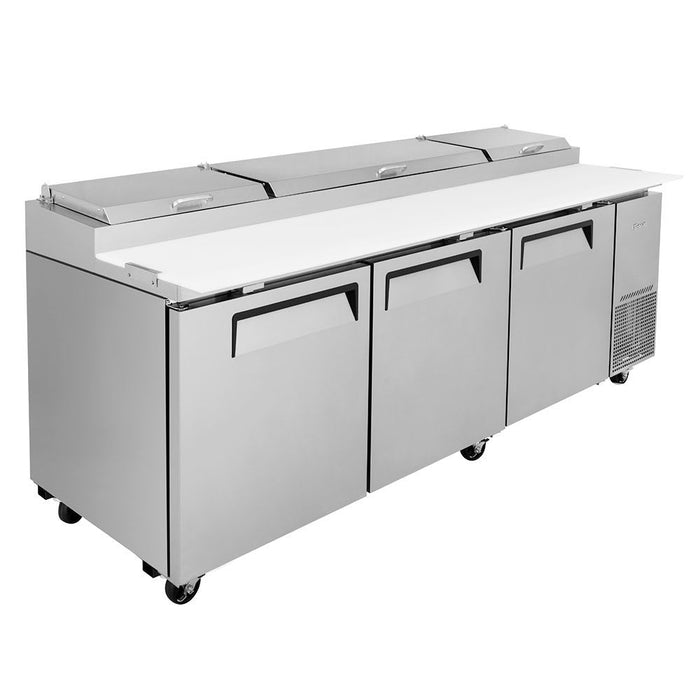 Turbo Air TPR-93SD-N 93" Super Deluxe Pizza Prep Table w/ Refrigerated Base, 115v