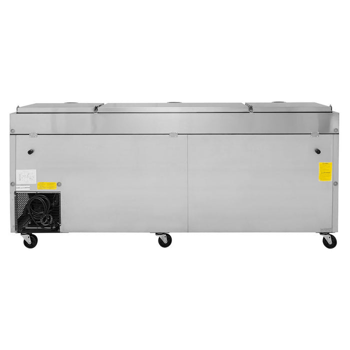 Turbo Air TPR-93SD-N 93" Super Deluxe Pizza Prep Table w/ Refrigerated Base, 115v
