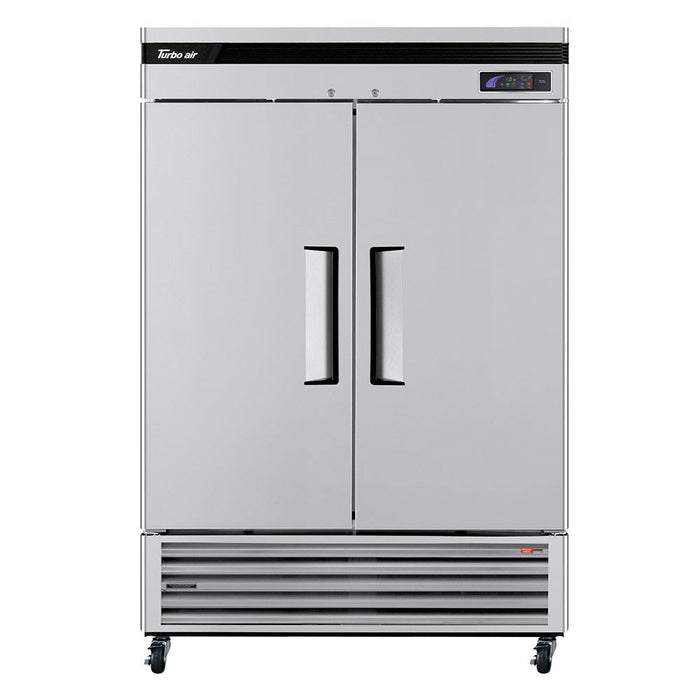 Turbo Air TSF-49SD-N 54 3/8" Super Deluxe Two Section Reach In Freezer, (2) Left/Right Hinge Solid Doors, 115v
