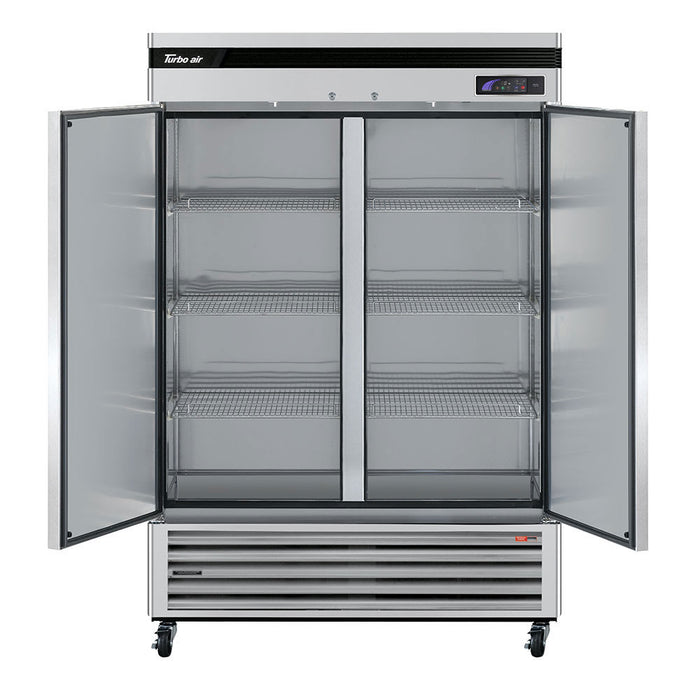 Turbo Air TSF-49SD-N 54 3/8" Super Deluxe Two Section Reach In Freezer, (2) Left/Right Hinge Solid Doors, 115v