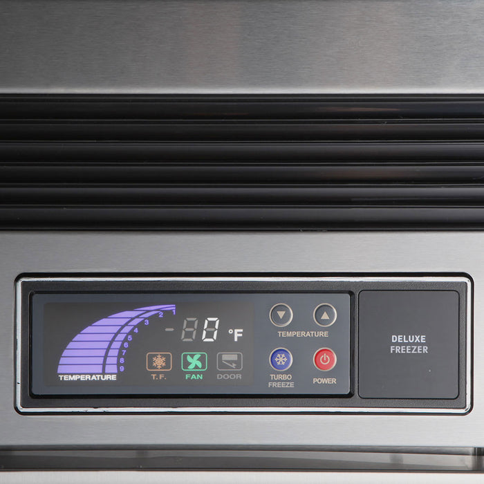 Turbo Air TSF-49SD-N 54 3/8" Super Deluxe Two Section Reach In Freezer, (2) Left/Right Hinge Solid Doors, 115v