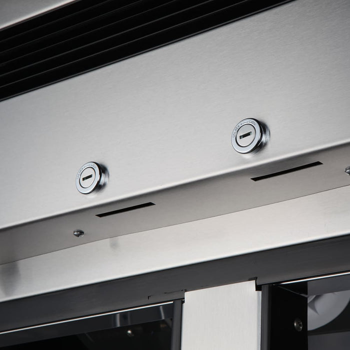 Turbo Air TSR-35SD-N 39 1/2" Two Section Reach In Refrigerator, (2) Left/Right Hinge Solid Doors, 115v