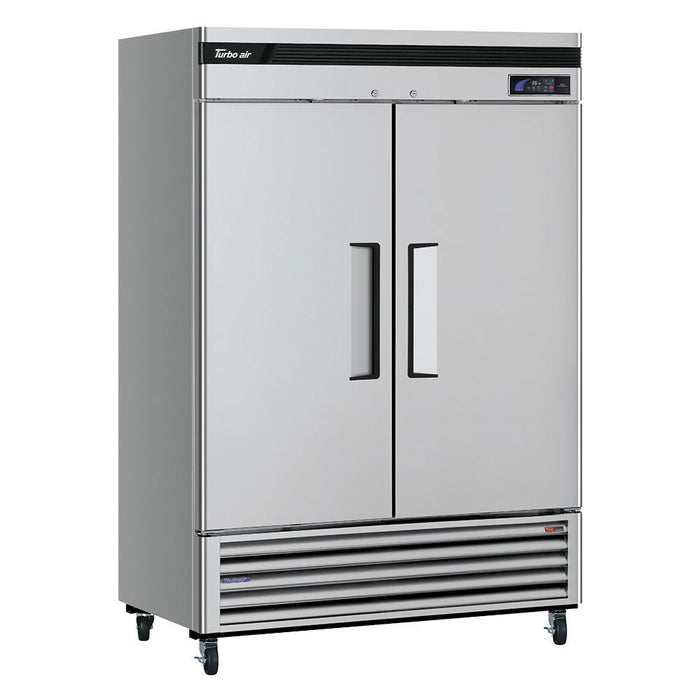 Turbo Air TSR-49SD-N6 54 3/8" Two Section Reach In Refrigerator, (2) Left/Right Hinge Solid Doors, 115v