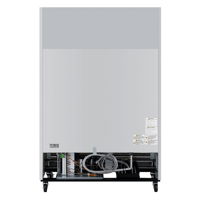 Turbo Air TSR-49SD-N6 54 3/8" Two Section Reach In Refrigerator, (2) Left/Right Hinge Solid Doors, 115v