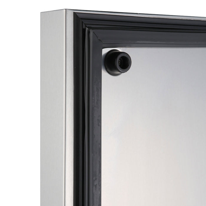 Turbo Air TSR-49SD-N6 54 3/8" Two Section Reach In Refrigerator, (2) Left/Right Hinge Solid Doors, 115v