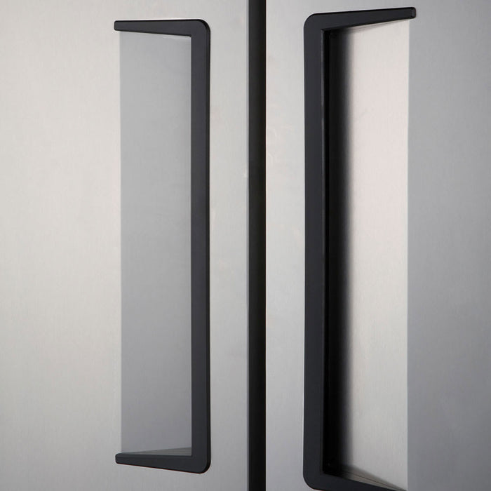 Turbo Air TSR-49SD-N6 54 3/8" Two Section Reach In Refrigerator, (2) Left/Right Hinge Solid Doors, 115v