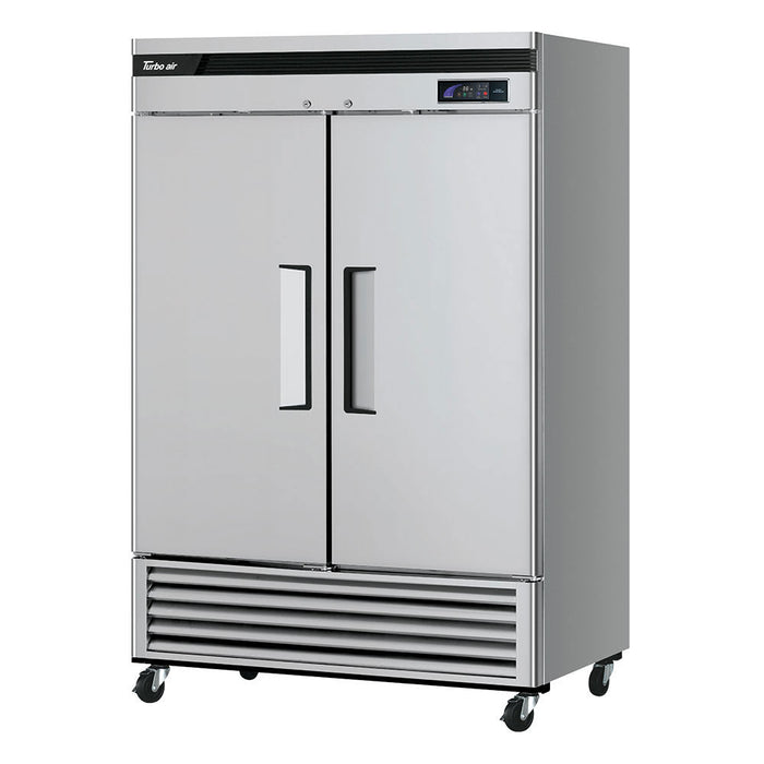 Turbo Air TSR-49SD-N6 54 3/8" Two Section Reach In Refrigerator, (2) Left/Right Hinge Solid Doors, 115v