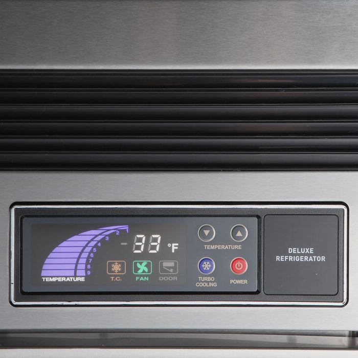 Turbo Air TSR-72SD-N 81 7/8" Three Section Reach In Refrigerator, (3) Left/Right Hinge Solid Doors, 115v