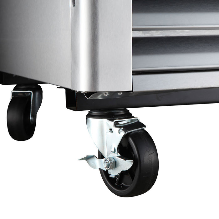 Turbo Air TSR-72SD-N 81 7/8" Three Section Reach In Refrigerator, (3) Left/Right Hinge Solid Doors, 115v