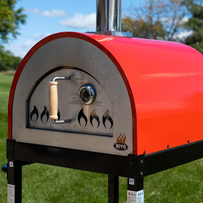 WPPO Traditional 25" Dual Fueled Pizza Oven With Gas Attachment- Wood and Gas Powered