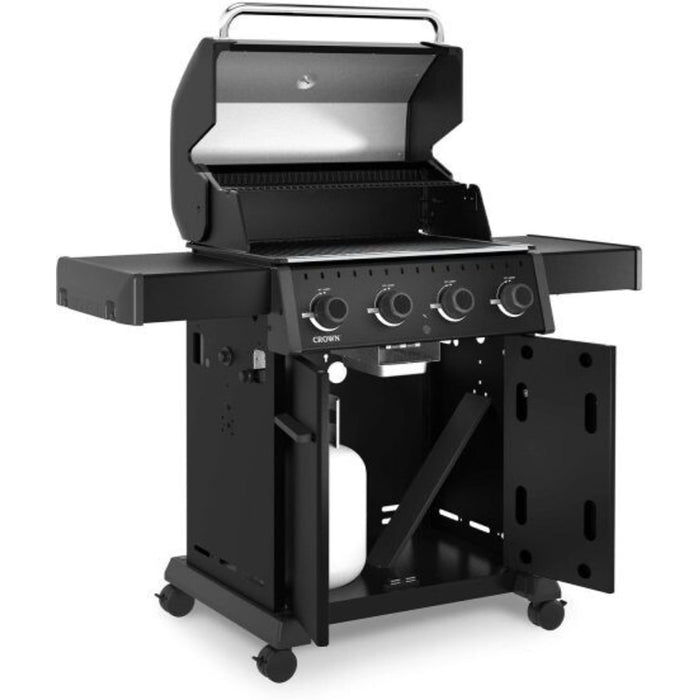 Broil King Crown 420 Shadow 4 Burner Natural Gas Grill - Black - 865157