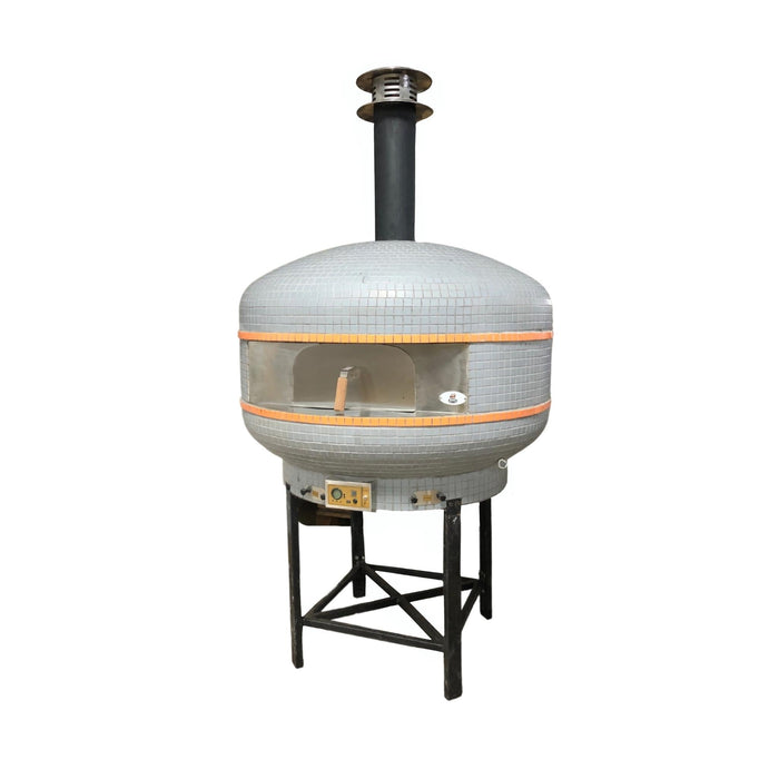 WPPO WKPM-D1200 Lava 48" Professional Digital Wood Fire Outdoor Pizza Oven with Convection Fan