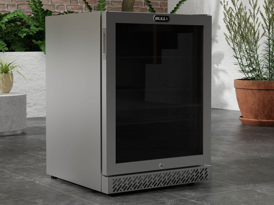 Bull 4.9 Cu. Ft. Premium Outdoor Rated Compact Refrigerator with Glass Door