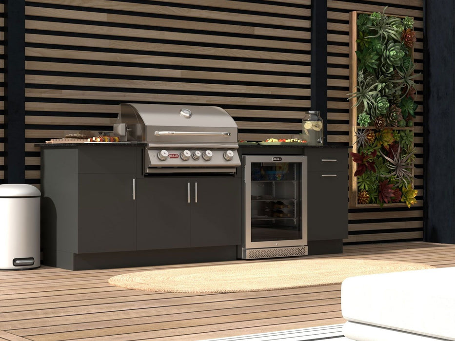 Bull 4.9 Cu. Ft. Premium Outdoor Rated Compact Refrigerator with Glass Door