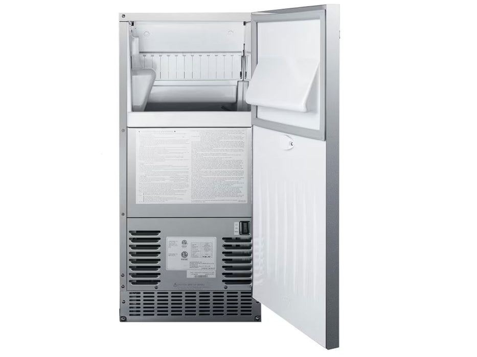 Bull 15-Inch 62 Lb. Outdoor Rated Commercial Pro Ice Maker