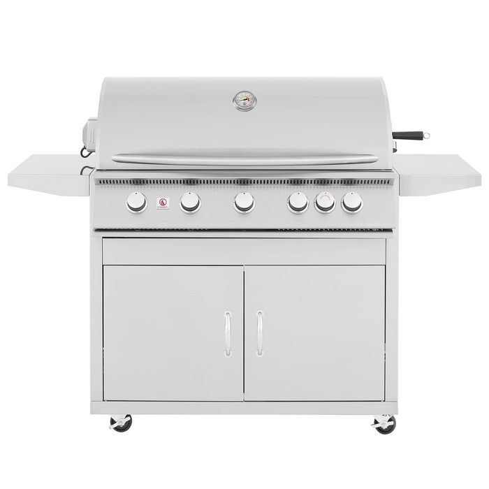 Summerset Sizzler 40-Inch 5-Burner Propane Gas Grill With Rear Infrared Burner