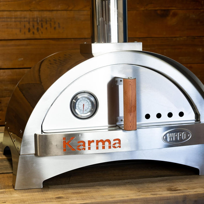 WPPO Karma 25-in Wood Fired Pizza Oven w/ Stainless Steel Base - WKK-01S-304