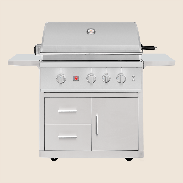 Summerset Deluxe Cart for 32″ TRL Pro Grill - CART-TRL32-DC