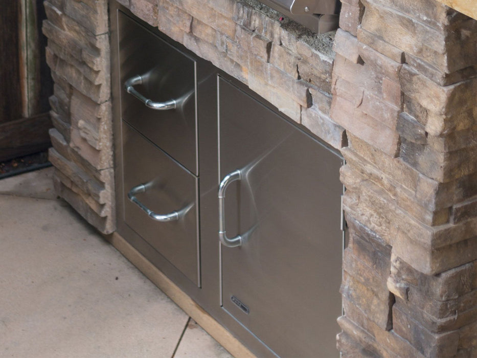 Bull 30-Stainless Steel Access Door & Double Drawer Combo with Reveal