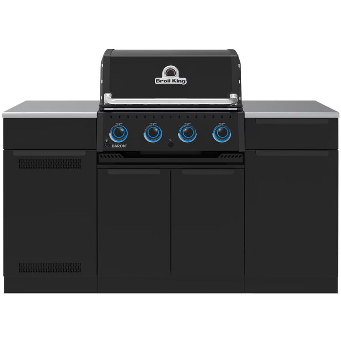 Broil King Baron 420i Shadow 4 Burner Propane Grill Center - Black - 875814